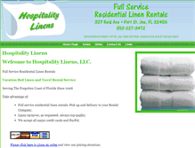 Tablet Screenshot of hospitalitylinens.net